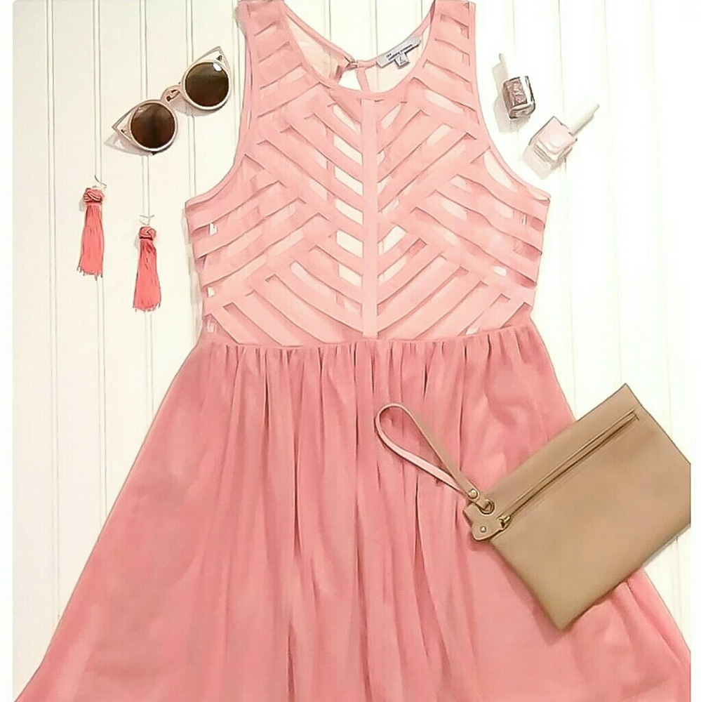 Geometric Tulle Dress